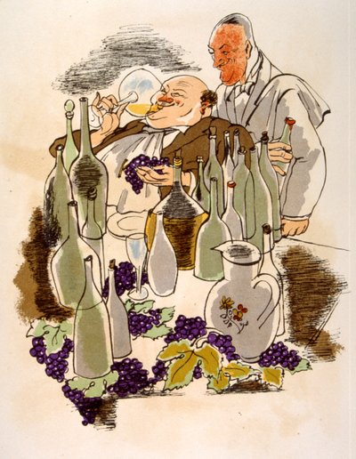 Humoristinen viinikuvitus 1946. Kuvitus Julien Pavil 作： Julien Pavil