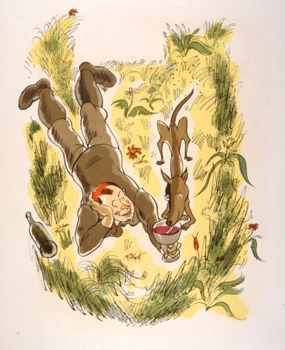 Humoristinen viinikuvitus 1946. Kuvitus Julien Pavil 作： Julien Pavil