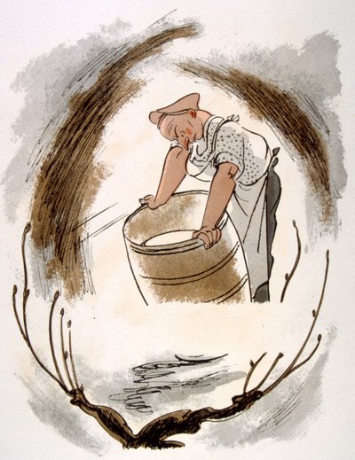 ユーモラスなワインのイラスト 1946.Illustration by Julien Pavil 作： Julien Pavil