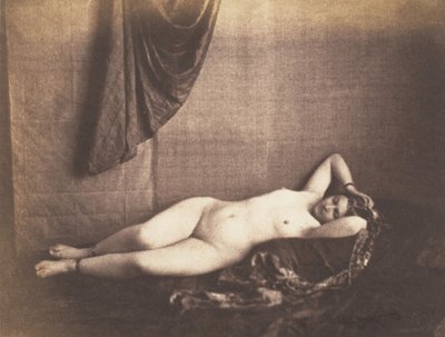 [リクライニング・ヌード」1851-53年 作： Julien Vallou de Villeneuve