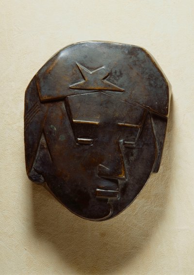 青年の顔; 10代の少女の顔、c.1928-1929 作： Julio Gonzalez