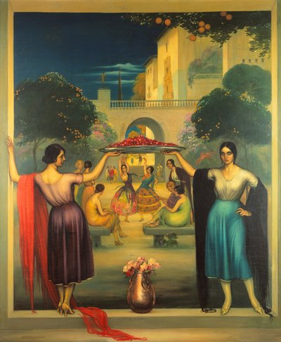 春のプリマベーラ、1915年頃（パネルに油彩） 作： Julio Romero de Torres