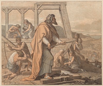 箱舟の建造, 創世記, VI 作： Julius (after) Schnorr von Carolsfeld