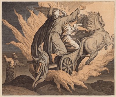エリヤの翻訳、列王記下2章 作： Julius (after) Schnorr von Carolsfeld