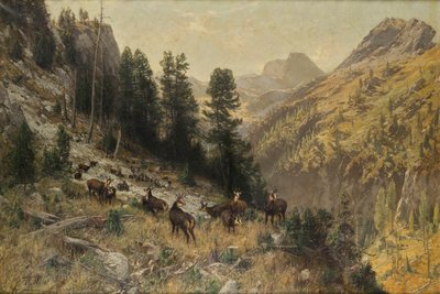 高山の秋 作： Julius Arthur Thiele