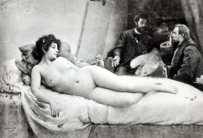 エミールゾラ（1840-1902）、アーティストのスタジオ、1891年 作： Julius C. Rolshoven