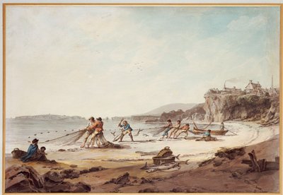 テンビーのドローネット、1795年 作： Julius Caesar Ibbetson