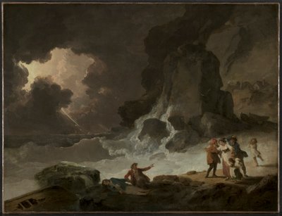 ワイト島の背後の嵐、179年頃。 作： Julius Caesar Ibbetson