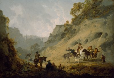 お尻人種のジプシー、1792年。 作： Julius Caesar Ibbetson