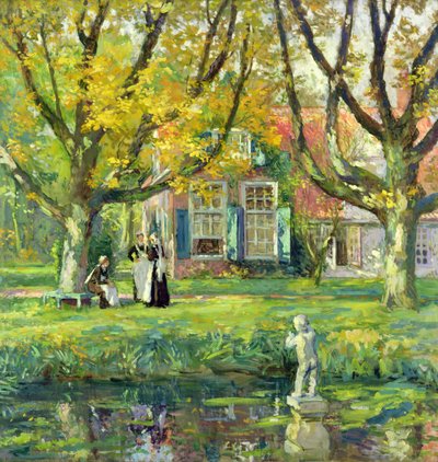 私の庭（キャンバスに油彩） 作： Julius Gari Melchers