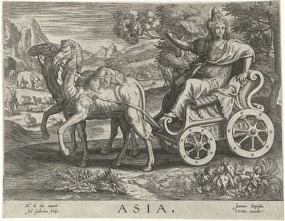 アジア アジア（オブジェクトのタイトル） 四大陸 (シリーズタイトル) 作： Julius Goltzius