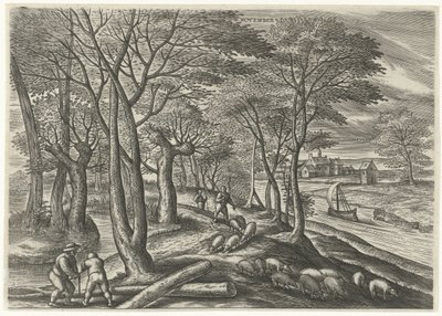 11月（​​オブジェクトのタイトル） The Twelve Months (シリーズタイトル) 作： Julius Goltzius