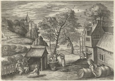 10月 10月（オブジェクトのタイトル） The Twelve Months (シリーズタイトル) 作： Julius Goltzius