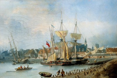 ディエップ港の企業化 ジュール・ヒンツ（1805-1862）の作品 作： Julius Hintz