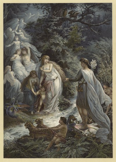 真夏の夜の夢のイラスト（クロモリト） 作： Julius Hoeppner