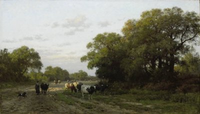 ドレンテの風景 作： Julius Jacobus van de Sande Bakhuyzen
