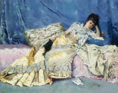 ディバンの女、1877 作： Julius Leblanc Stewart