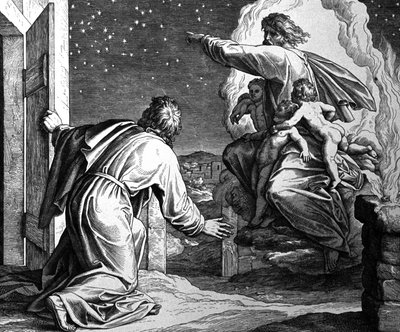 アブラハムは神の命令を受け、ハランを去る。 作： Julius Schnorr von Carolsfeld