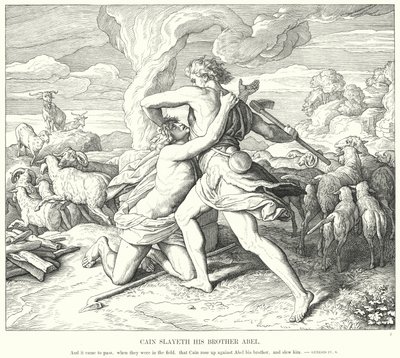 カインとアベル兄弟 作： Julius Schnorr von Carolsfeld