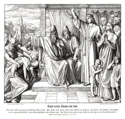 ダニエルはスザンナの命を助け、スザンナとダニエルは 作： Julius Schnorr von Carolsfeld