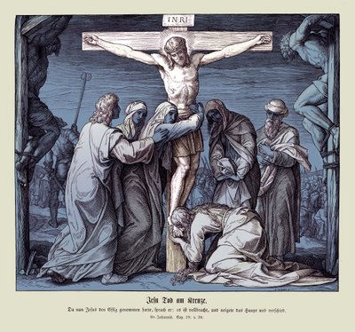 イエスの十字架の死、ヨハネの福音書 作： Julius Schnorr von Carolsfeld