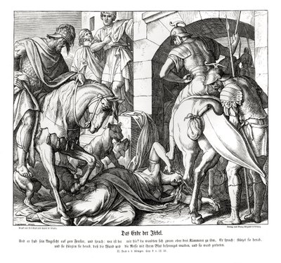 イゼベルの死、第2列王記 作： Julius Schnorr von Carolsfeld