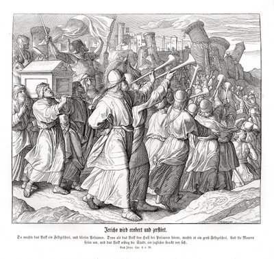 エリコの陥落、ヨシュア 作： Julius Schnorr von Carolsfeld