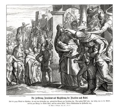 エルサレム陥落、第2列王記 作： Julius Schnorr von Carolsfeld