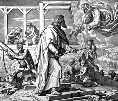 神はノアに洪水を警告する 作： Julius Schnorr von Carolsfeld