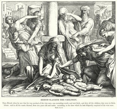 ヘロデは子供たちを殺します 作： Julius Schnorr von Carolsfeld