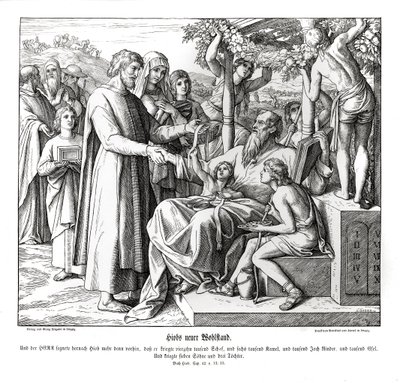 ジョブは報われる、ジョブ 作： Julius Schnorr von Carolsfeld
