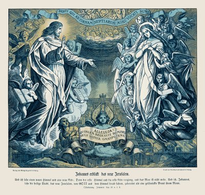 ヨハネが見た新しいエルサレムの姿、ヨハネの黙示録 作： Julius Schnorr von Carolsfeld