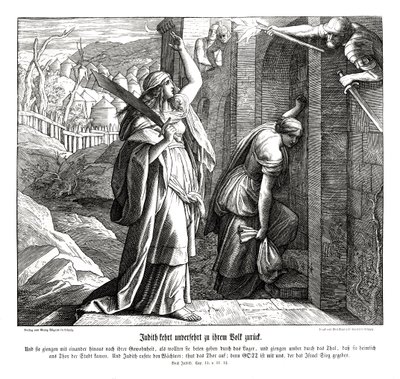 ユディットが民衆のもとに戻る、ユディット記 作： Julius Schnorr von Carolsfeld