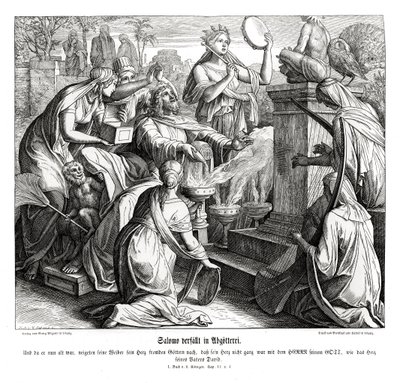 ソロモン王が偶像崇拝に陥る 作： Julius Schnorr von Carolsfeld