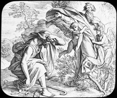 モーセとバーニングブッシュ、19世紀 作： Julius Schnorr von Carolsfeld