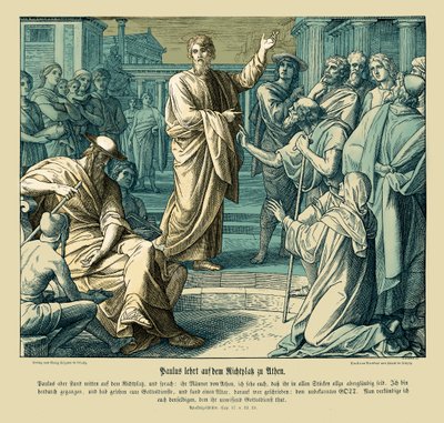パウロ、アテネでの説教（使徒の働き 作： Julius Schnorr von Carolsfeld