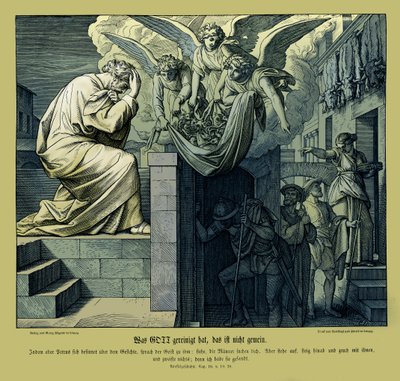 ペテロとコルネリウスの部下、使徒言行録 作： Julius Schnorr von Carolsfeld