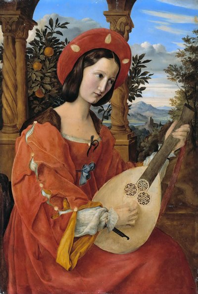 クアントによるクララビアンカの肖像、1820年。 作： Julius Schnorr von Carolsfeld