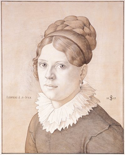 ヘンリエッテ・シュノール・フォン・カロスフェルドの肖像 1817年 作： Julius Schnorr von Carolsfeld