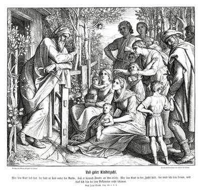 子育て、シラハの書 作： Julius Schnorr von Carolsfeld