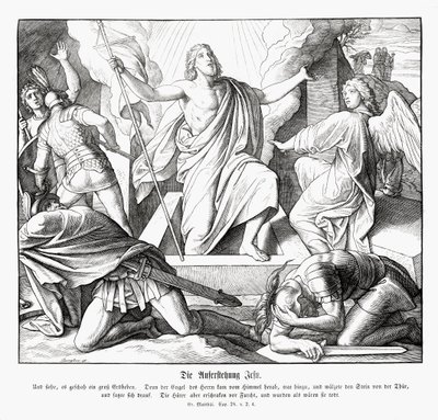 イエスの復活、マタイの福音書 作： Julius Schnorr von Carolsfeld