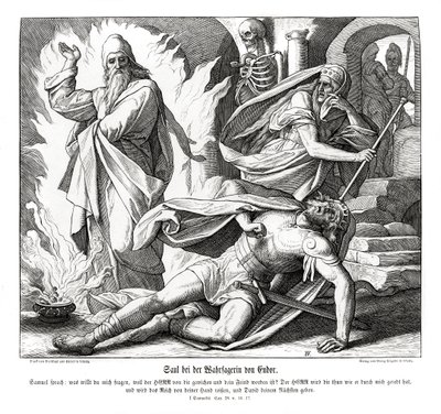 エンドアの魔女とサウル 作： Julius Schnorr von Carolsfeld