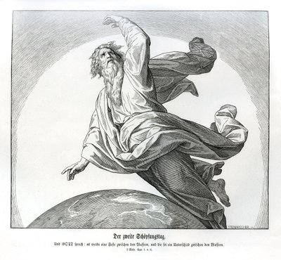 創世記 第2の日 作： Julius Schnorr von Carolsfeld