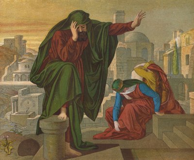 エレミヤの嘆き 作： Julius Schnorr von Carolsfeld