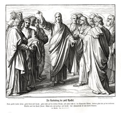 12人の使徒、マタイの福音書 作： Julius Schnorr von Carolsfeld
