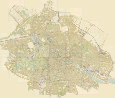 44枚のベルリンの一般的な計画 作： Julius Straube