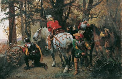 敵の偵察 作： Julius von Blaas d. Ä.