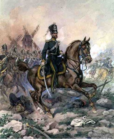 1830-31年11月蜂起のエピソード - 騎兵第3連隊司令官 作： Juliusz Fortunat Kossak