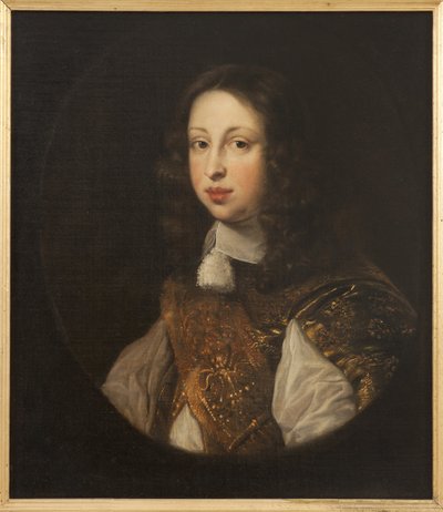 Le prince heritier Johann Georg von Schleswig Holstein Gottorp - Holstein-Gottorpの王位継承者であるJohann Georg（1638-1655）の肖像、Ovens, Jurgen (Jurriaen) (1623-1678)作。キャンバスに油彩。寸法：68x59 cm。ストックホルム国立博物館 作： Jürgen Ovens
