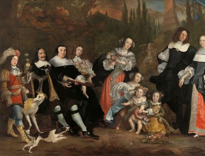 ミヒール・デ・ロイテルと彼の家族 作： Juriaen Jacobsz.